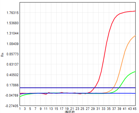s13样本:荧光定量结果 根据上述对比数据,同样的试剂盒在锐讯数字pcr