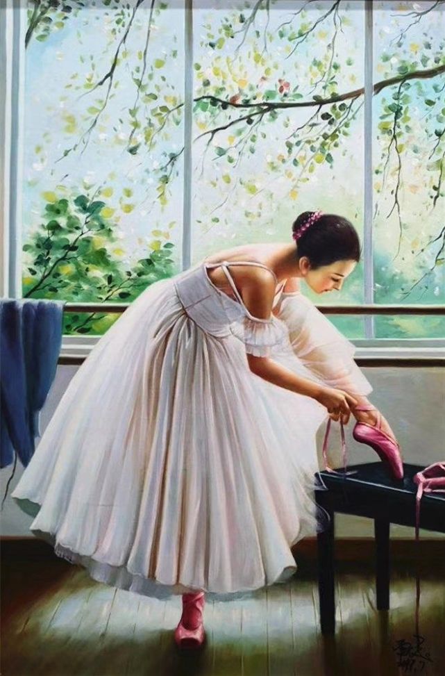 著名油画家管俊作品赏析