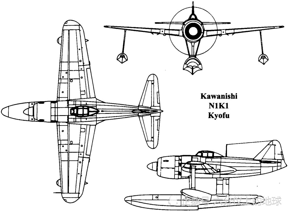 二战兵器全集,性能优异的日本川西n1k"强风"水上飞机