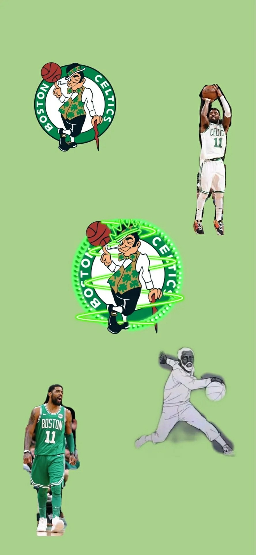 德鲁大叔——凯里欧文拼接壁纸大全_腾讯新闻