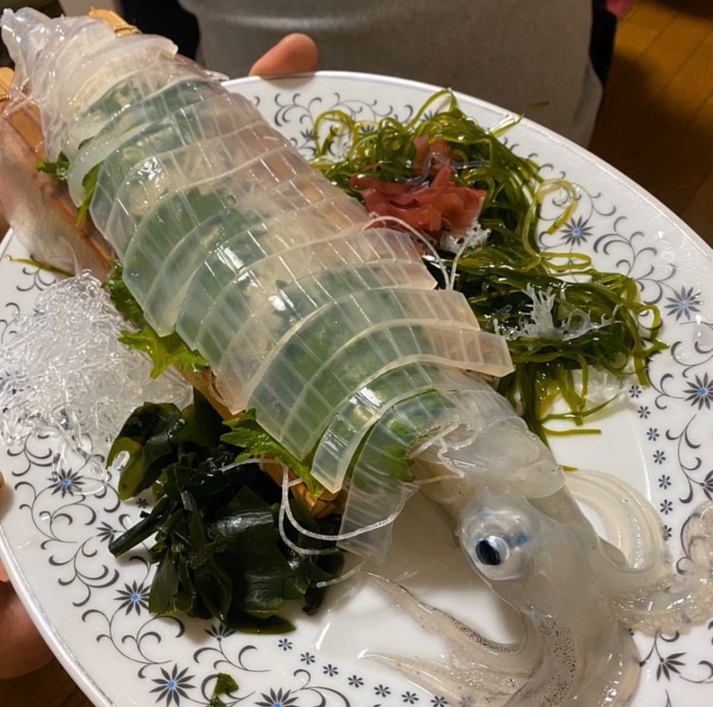 日本生吃甲鱼刺身图片