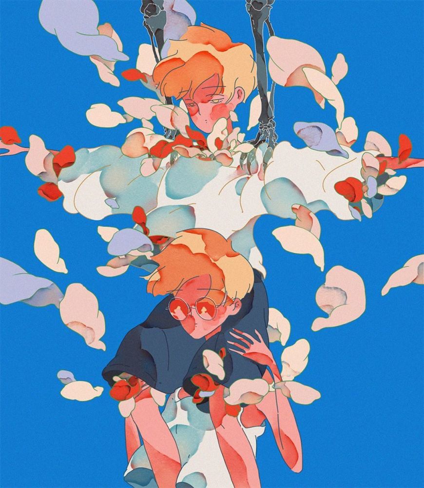 欣赏韩国人气插画师 ins:chae_腾讯新闻