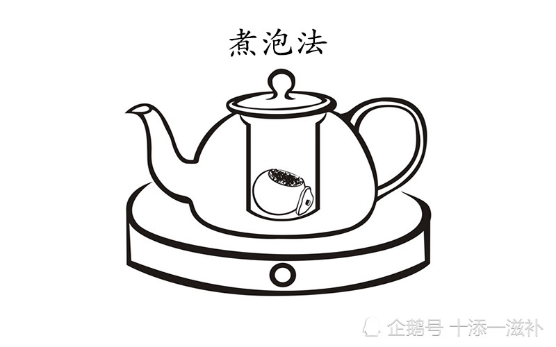 小青柑煮泡法4,煮泡法:我们可以选用玻璃壶,加水烧开,小青柑润茶后,待