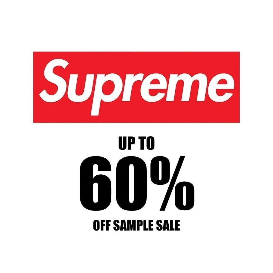 sup将举办样品甩卖会,tnf 联名photo tee……全是狠货!