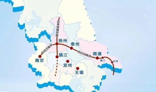 江苏铁路办公室官方答复北沿江扬州州境内线路走向已基本确定