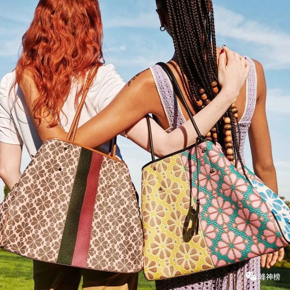 kate spade 上市春夏季拼色包包:桃心四叶花