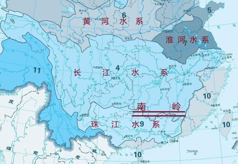 中国三大分水岭图片