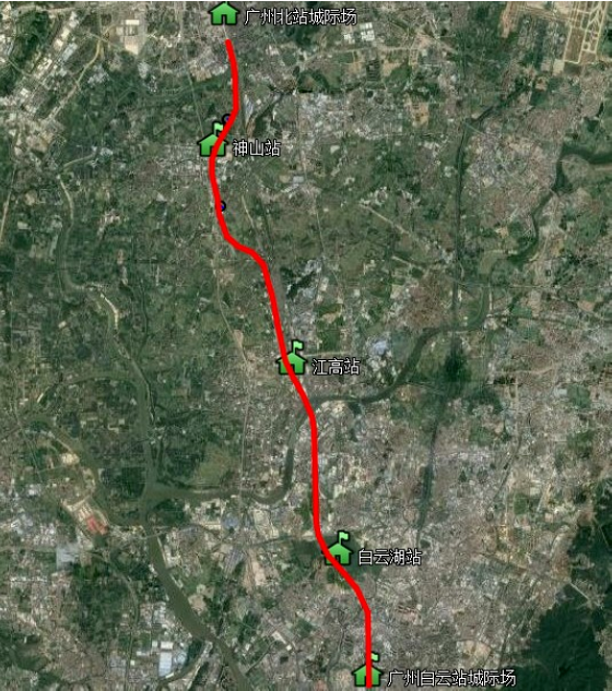 广清城际南延段6月开工!白云湖,江高,神山站详细位置曝光!