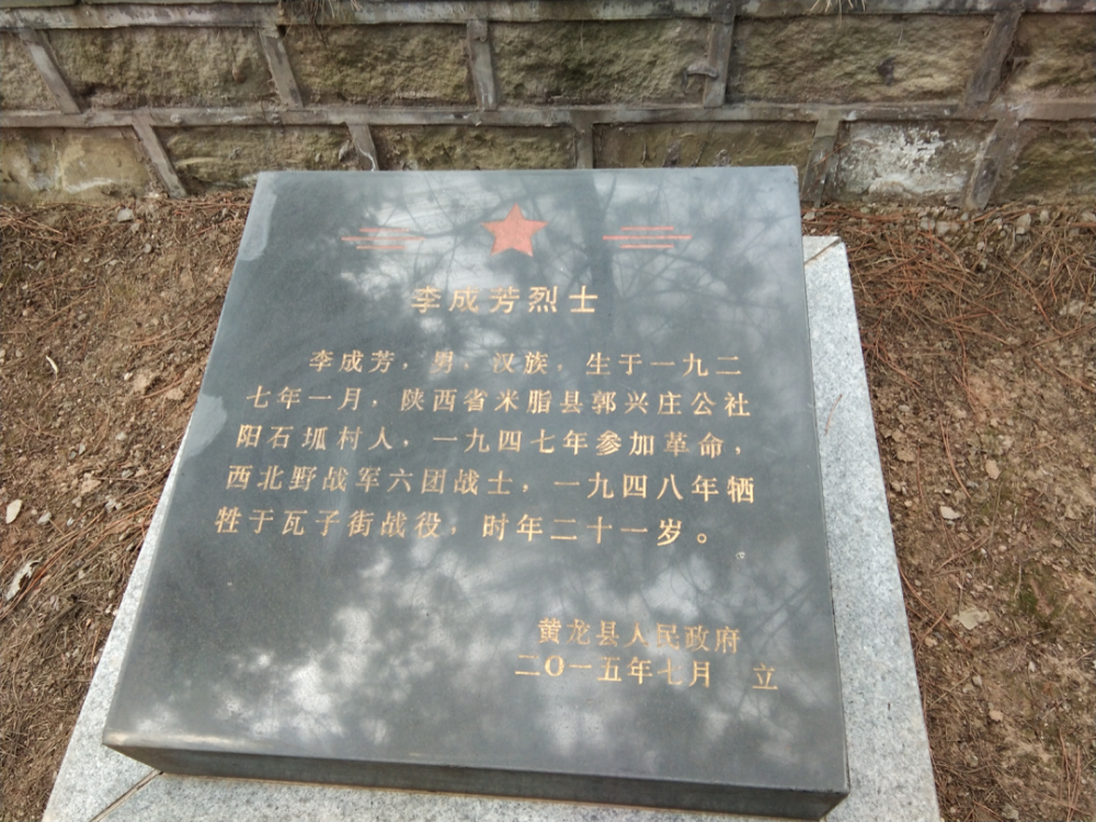 李成芳",没想到还真有:"陕西榆林烈士李成芳在瓦子街战役中牺牲,他的