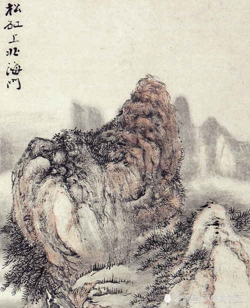 黄山派名家,一生最爱画黄山,梅清绘《黄山碣石居》