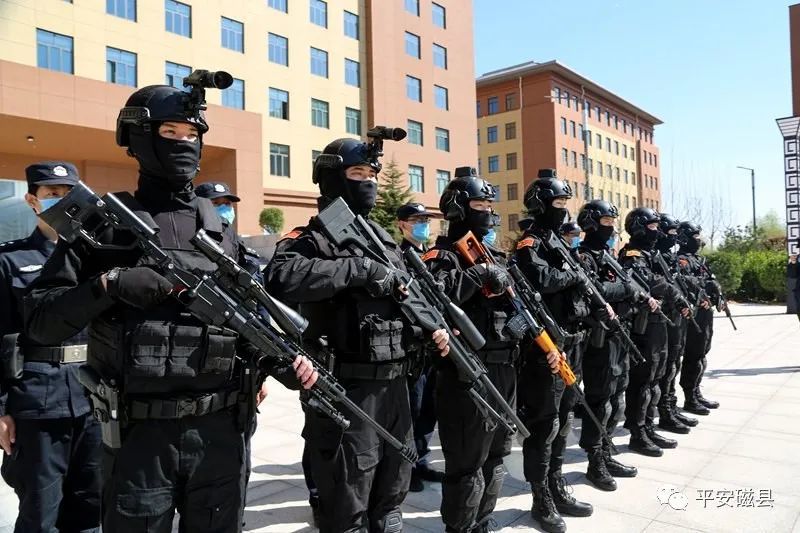 磁县公安局考察团到邢台市公安局特警支队观摩交流