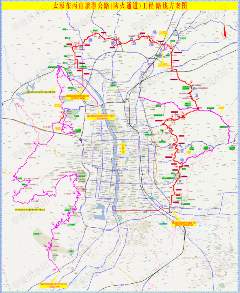 太原打造又一网红公路已完成沥青路面铺设70