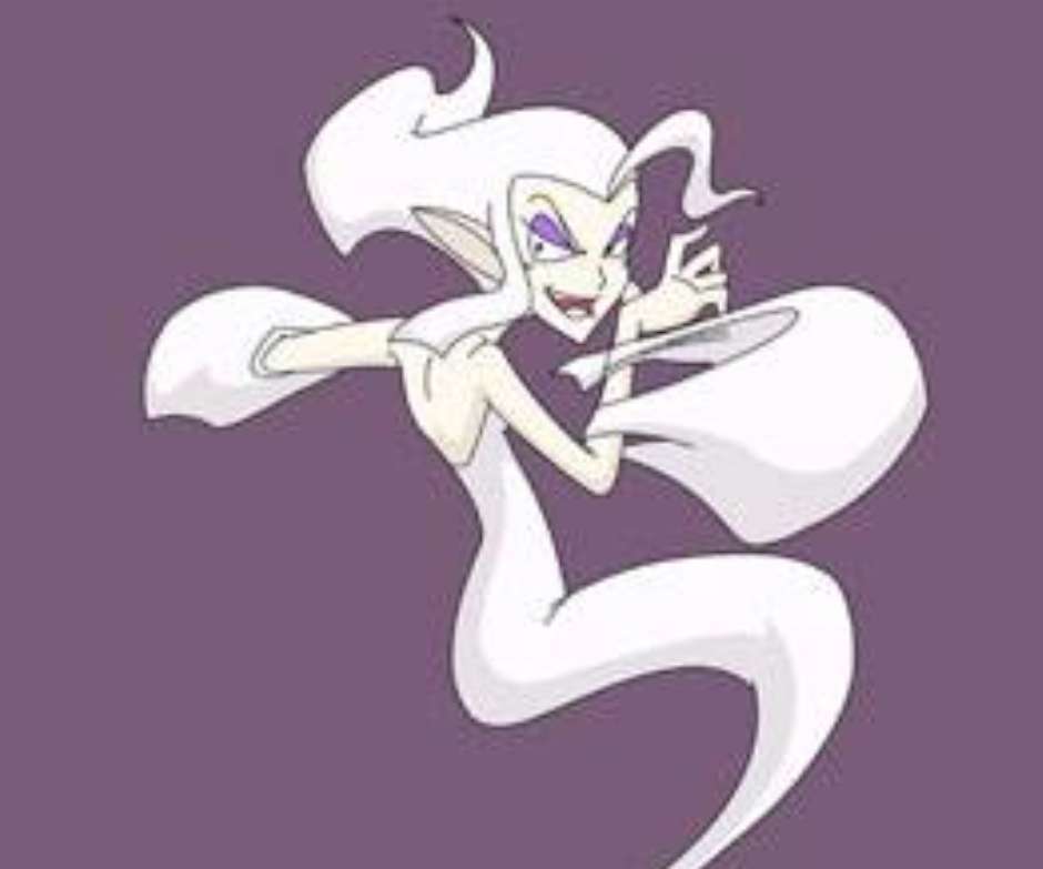 第三个则比较冷门,是来自作品《环保剑》的一位反派,她是白脸魔女同时