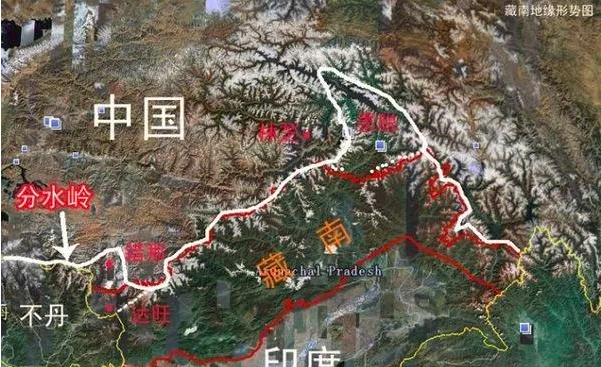 克节朗地区位于中印边境东段的西端,西距不丹边境很近,是一道从西北至