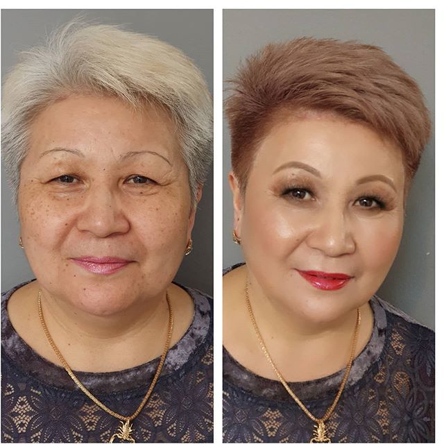 白发阿姨 发型一换 年轻十岁都不止 简直就像换个人 发型 头发 短发 沙宣 时尚