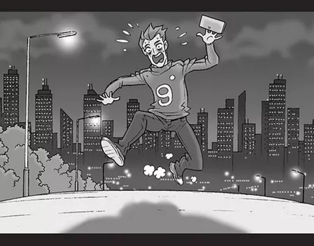 无声漫画:男孩的影子突然原地不动,却不知道这是在预测自己的将来!