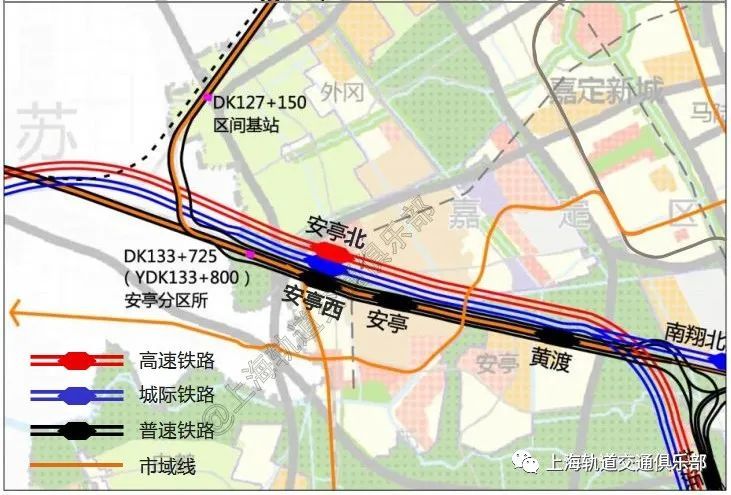 上海铁路枢纽的货车西环线远期在安亭(西)接入京沪线,京沪线,货车西