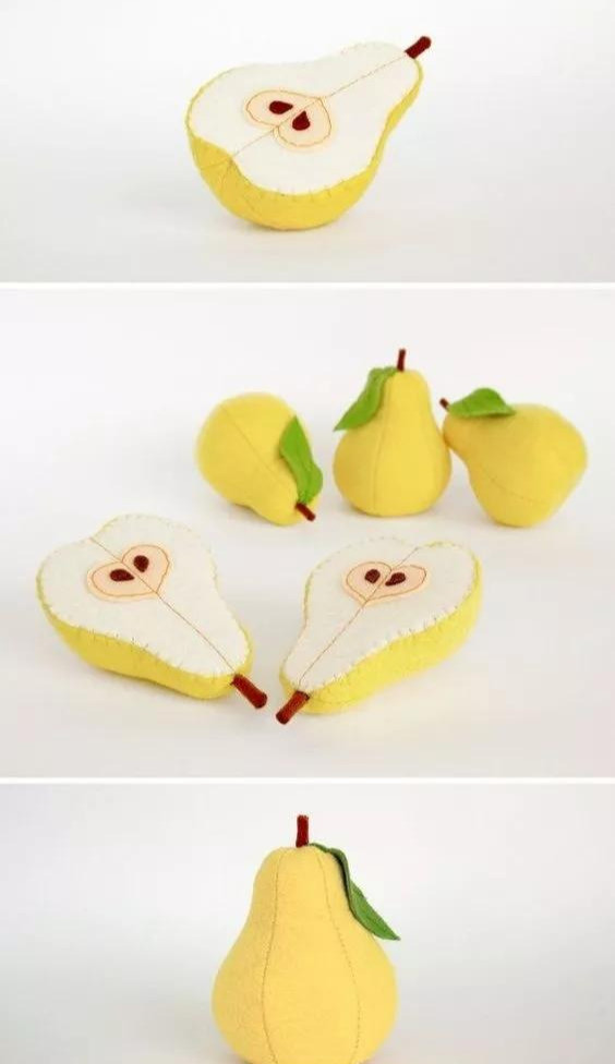 不织布蔬菜水果孩子认识世界的最好手工玩具diy布艺附教程