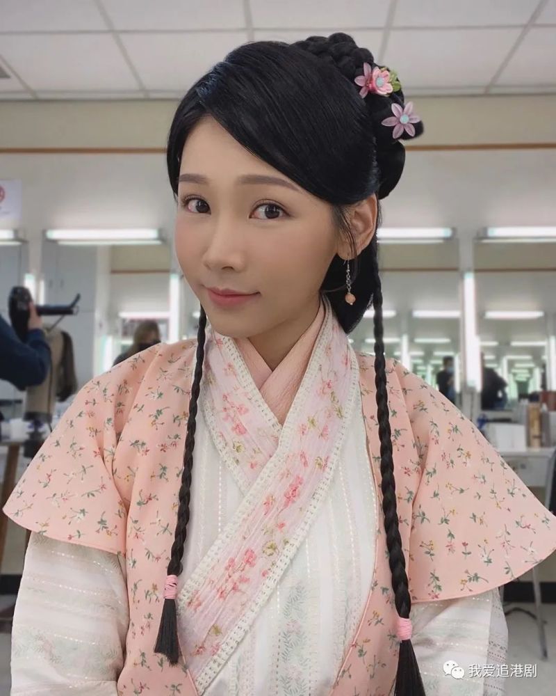 tvb"仙气女神"首拍古装剧晒仙气,清纯照比女一汤洛雯更出众?