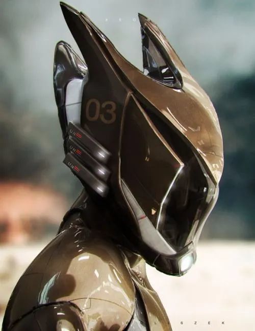 15 种未来感十足的头盔/机械头部参考