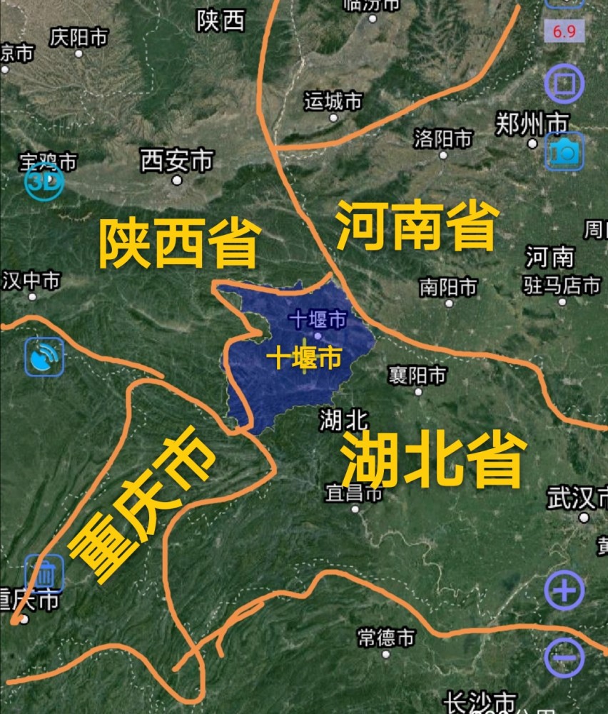 十堰市3區4縣1市,城區面積排名,最大城區因水太多,調水給北京