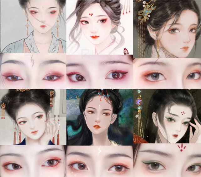 古风眉形合集 适合穿汉服的仙气妆容 眉形 眉毛 妆容 汉服 画眉