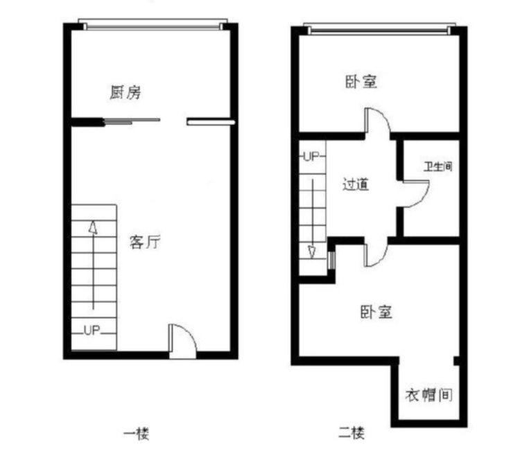 小户型最好选择复式楼,看看我家50㎡小复式,两室两厅带衣帽间_腾讯新