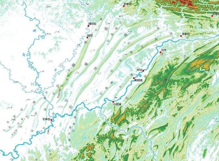 位于四川盆地东部地区的"川东平行岭谷"是怎样形成的?