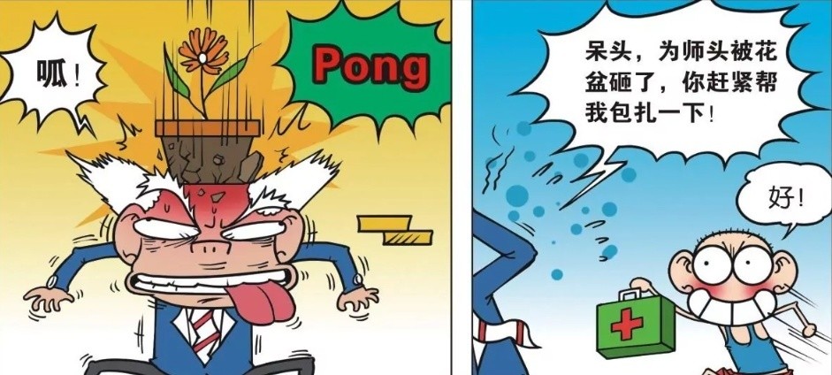 爆笑一刻:刘姥姥的头被花盆砸了,呆头就连花盆一块,帮刘姥姥包扎起来