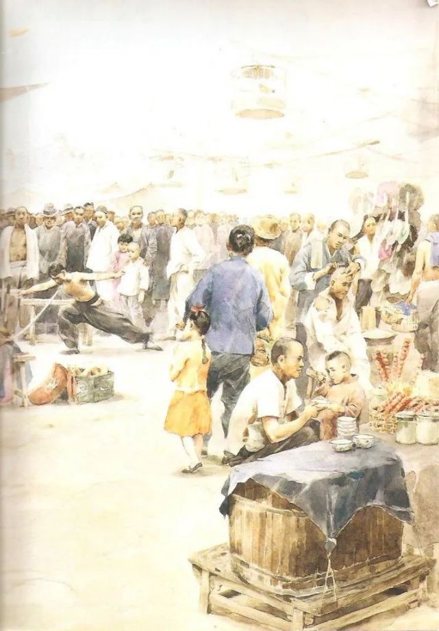 关维兴水彩画:城南旧事