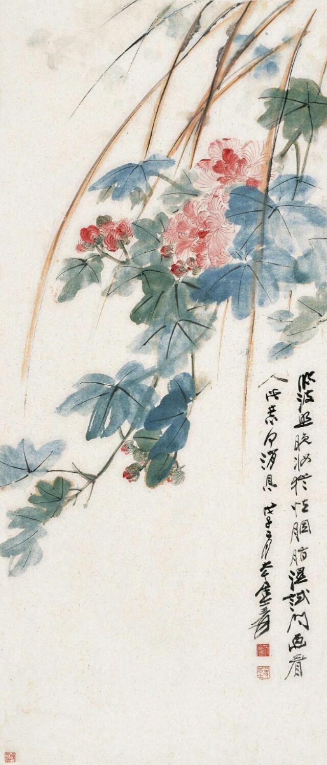 齐白石作品图片芙蓉花图片