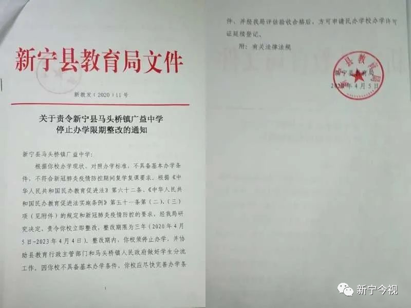 圖片來源:新寧縣教育局69696969對於被責令限期整改的民辦