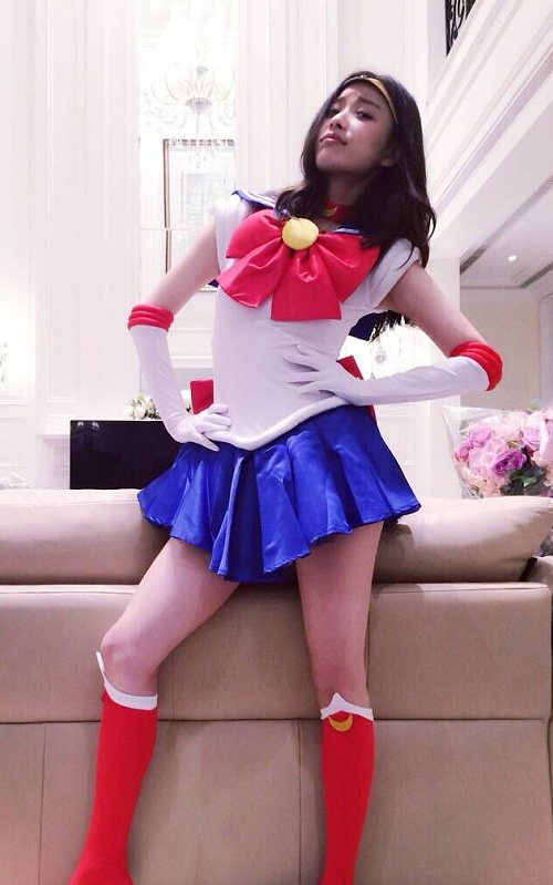 女明星cos美少女战士有多美杨颖迷人关晓彤俏皮看到张天爱数你最牛