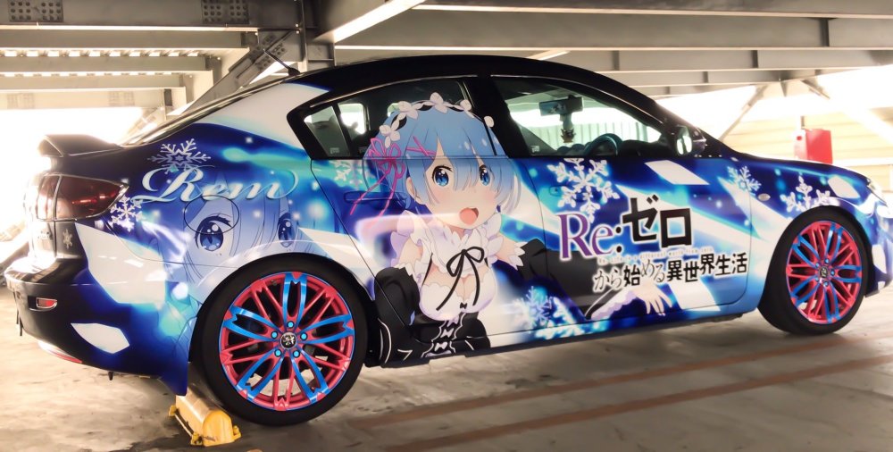 最廉价的二次元痛车但无人能模仿睁大眼睛才能看出端倪