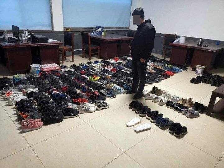 小心有人专偷楼道鞋柜里的鞋然后再去转卖