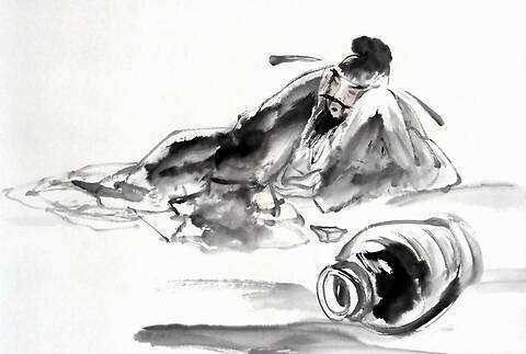 意思就是我喝醉酒了,想要睡觉了,你就直接走吧,我懒得送你了!