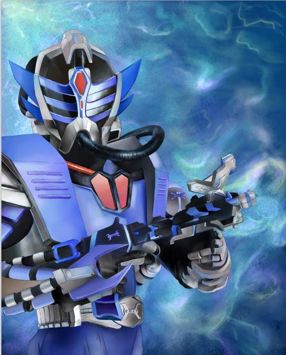 下一个要说的是假面骑士雷蜓,雷蜓的变身者风间大介,工作职业是化妆师