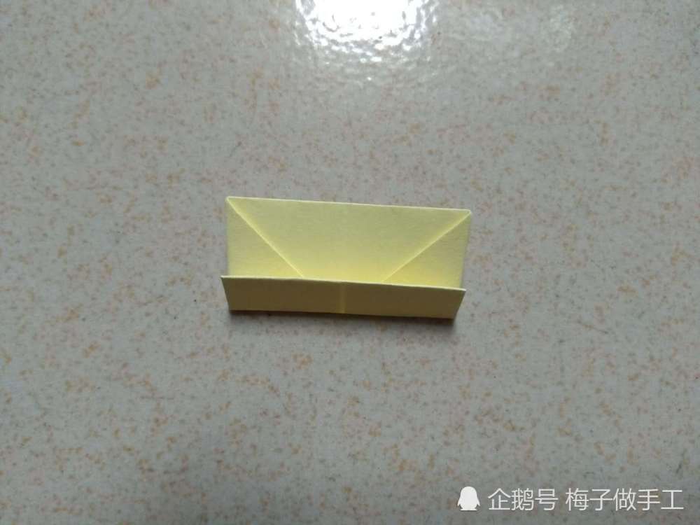 儿童手工折纸 筷子架怎么折 梅子教你折一个简单又实用的小物件 腾讯新闻