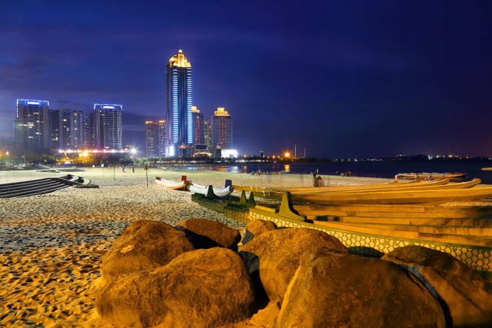 湛江夜景图片实拍图片