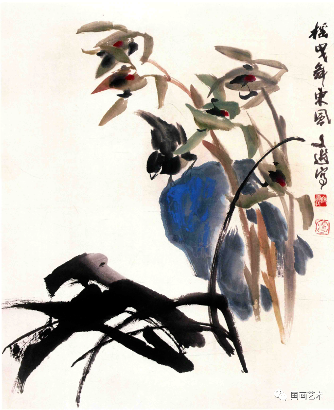 春在枝头汤文选写意花鸟欣赏
