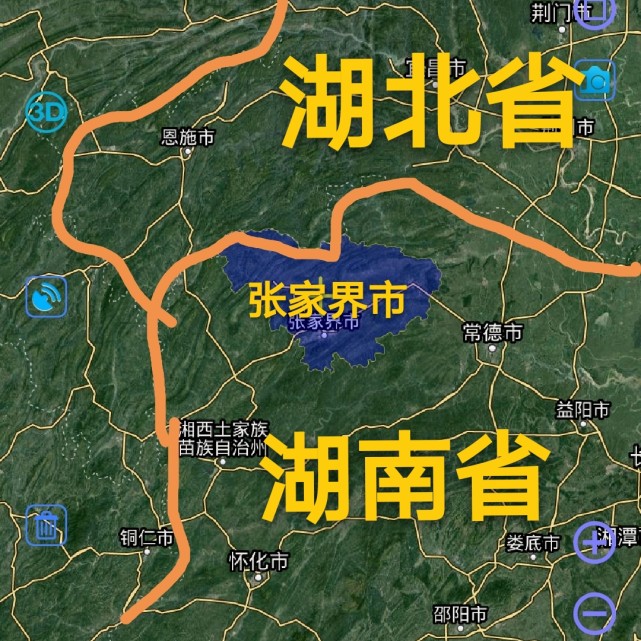 湖北省張家界市2區2縣,建成區面積排名,最大城區是慈利縣,你家鄉第幾?