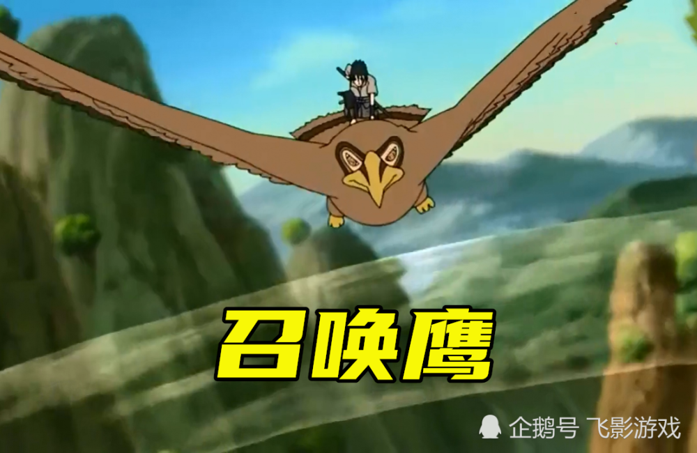 第一次用通灵术时!鸣人召唤蝌蚪,佐助召唤鹰,他:把自己召唤没