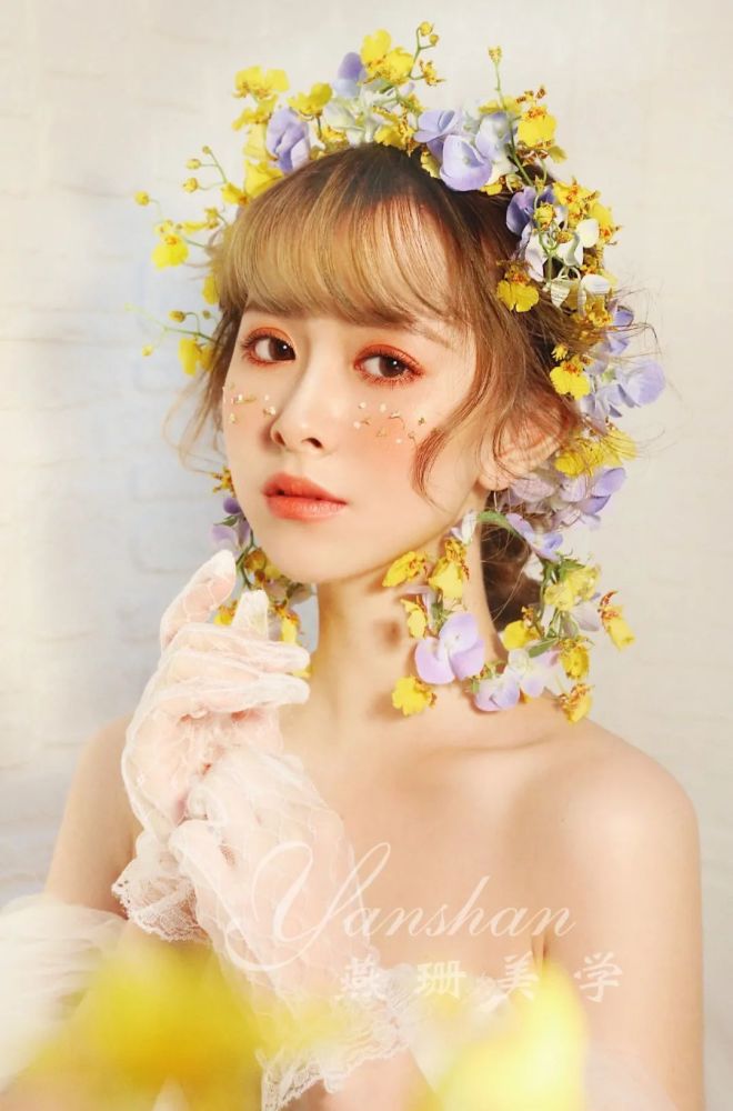 鲜花新娘造型,时尚减龄,美如尤物!_腾讯新闻