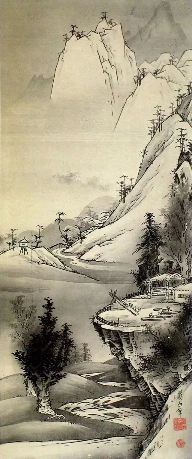 日本大师水墨画有味道