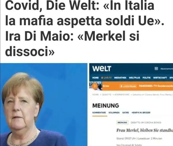 欧盟为挽救经济“内讧”，德国媒体：把钱给意大利就是给黑手党！
