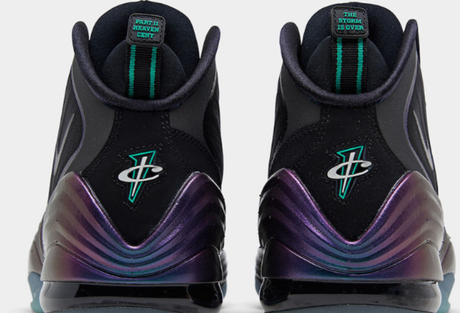 耐克air penny 5球鞋,看起来有点神秘的"隐形斗篷"配色