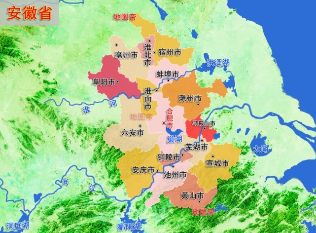 安徽皖西地图图片