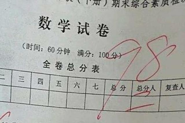 小学生偷改试卷成绩18变为98 因这一细节没到位 被亲妈一眼识破 腾讯新闻