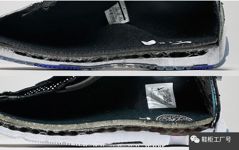 图下为pg4,air strobel气垫长度完全铺满中底,实现踩在空气上的最初