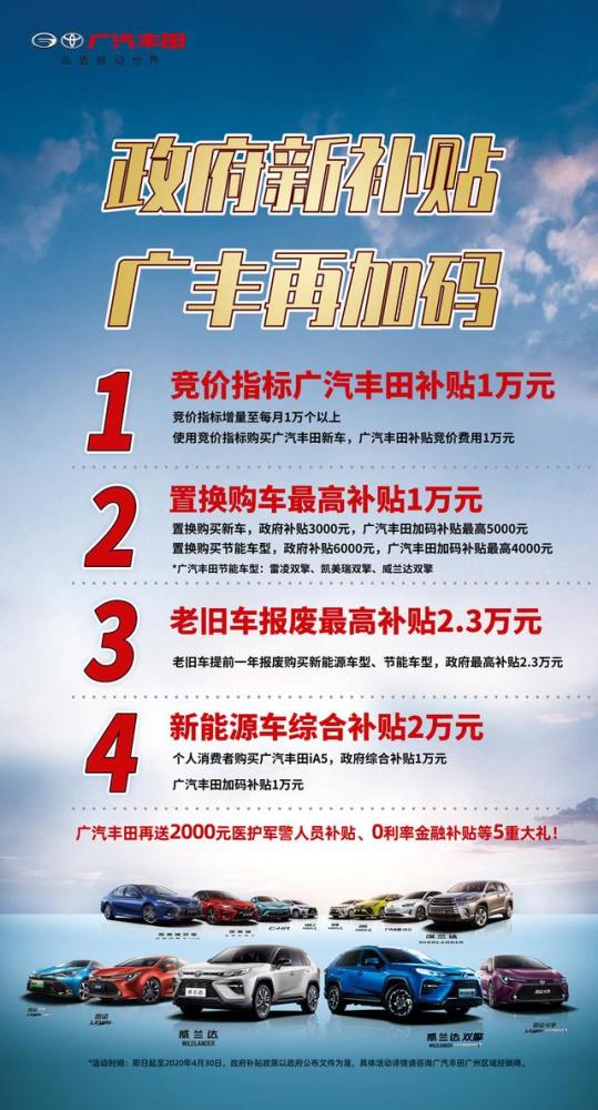 广汽丰田又放大招 4月拍 粤a牌 购车 可能是 史上最实惠 腾讯新闻